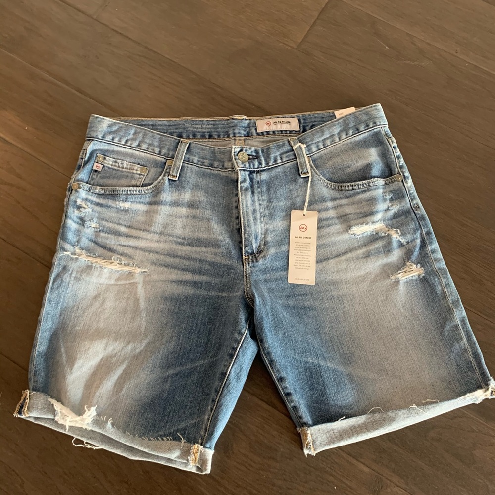 Never worn AG cut off jean shorts